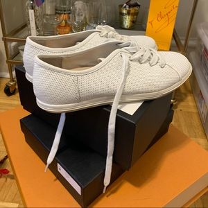 White Leather French Connection Sneakers